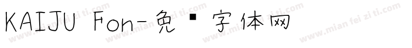 KAIJU Fon字体转换